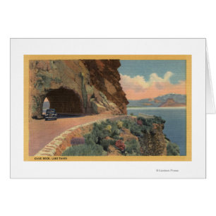 Cartão Vista do Túnel Cave Rock de Hwy