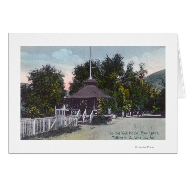 Cartão Vista Exterior da Antiga Casa do Bem no Lago Azul (Frente Horizontal)