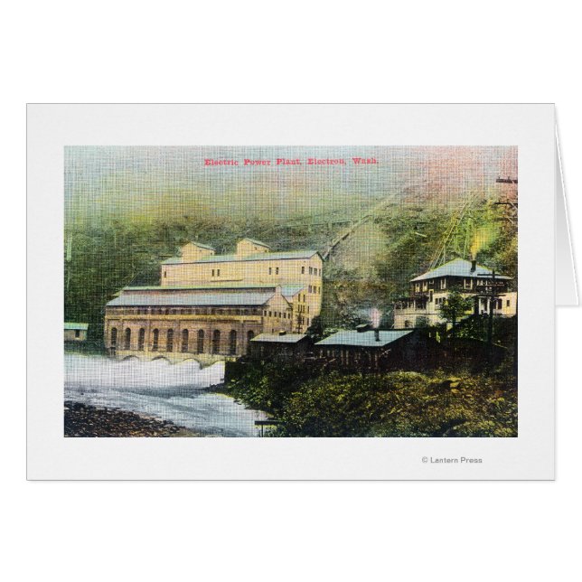 Cartão Vista exterior da central elétrica (Frente Horizontal)