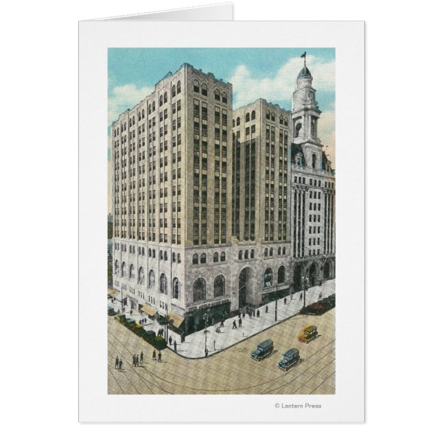 Cartão Vista Exterior do Banco Nacional de Poupança (Frente)