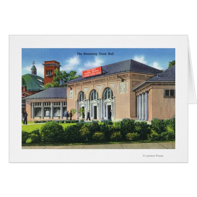 Cartão Vista Exterior do Ecrã de Bebidas da Broadway (Frente Horizontal)
