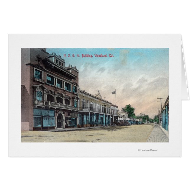 Cartão Vista Exterior do EdifícioWoodland do NSGW, AC (Frente Horizontal)