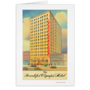 Cartão Vista Exterior do Hotel de Olimpiadas