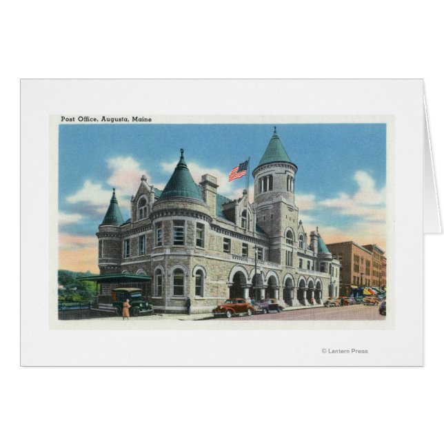 Cartão Vista Exterior do Serviço de Posto 4 (Frente Horizontal)