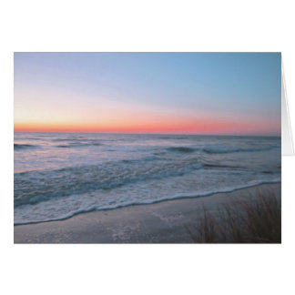 Cartão Vista frontal da praia