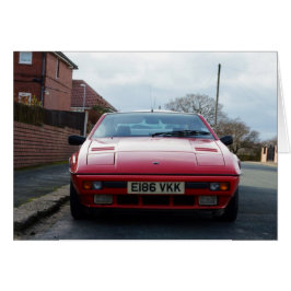 Cartão Vista frontal do Lotus Eclat