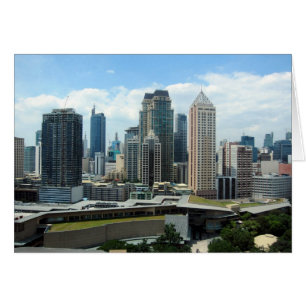 Cartão vista manila skyline