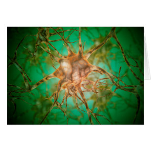 Cartão Vista Microscópica De Várias Células Nervosas 1