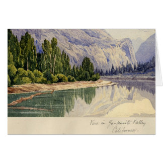 Cartão Vista no vale Califórnia de Yo-Semite