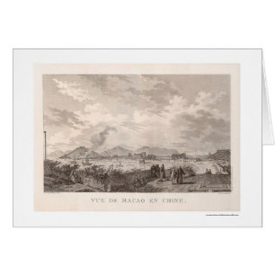 Cartão Vista panorâmica de Macao, China - 1797