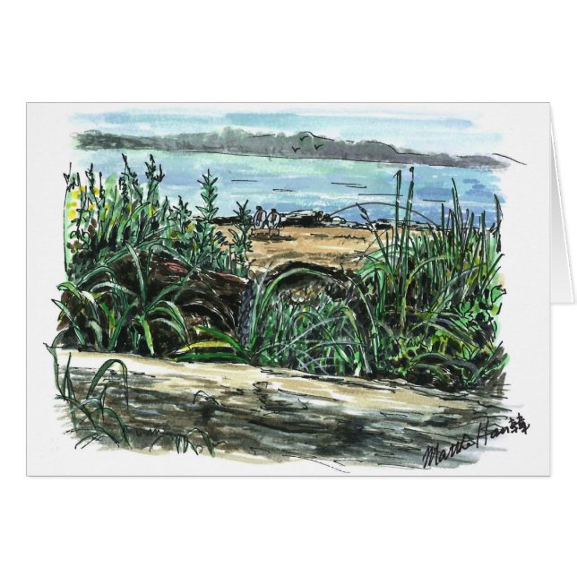 Cartão Vista para o mar (Frente Horizontal)