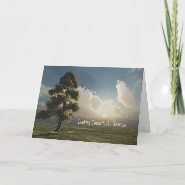 Cartão Vista para os céus Notecard (Frente)