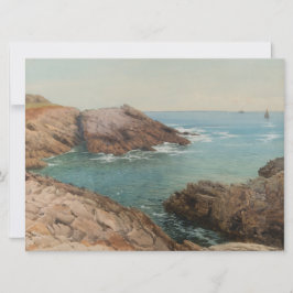 Cartão Vista sobre o mar (Paisagem Costeira) (Marinha)