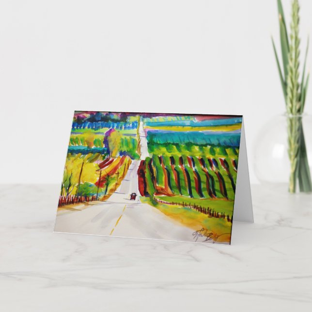 Cartão "Vista sobre o monte de Lewis " (Frente)