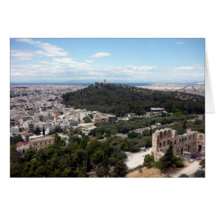 Cartão Vista verde de atenas