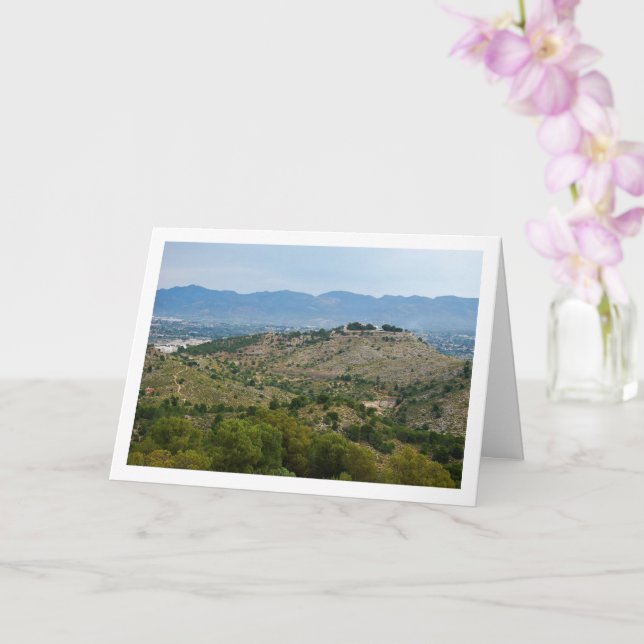 Cartão Vistas de Lliria, Valência, Espanha (Orquídea)