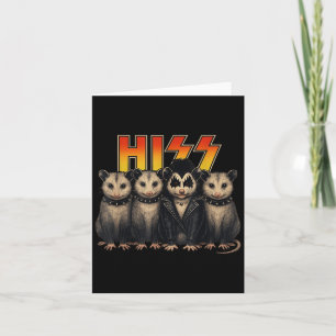 Cartão Visto de Festas do Dia das Bruxas da Banda de Hiss