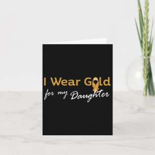 Cartão Visto Dourado Para A Minha Filha, Cancer De Infânc