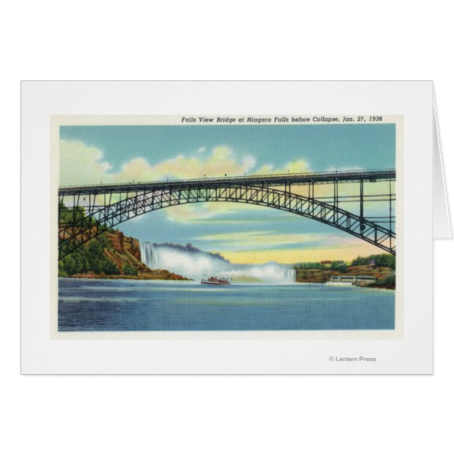 Cartão Visualização de Falls View Bridge antes do Colapso (Frente Horizontal)