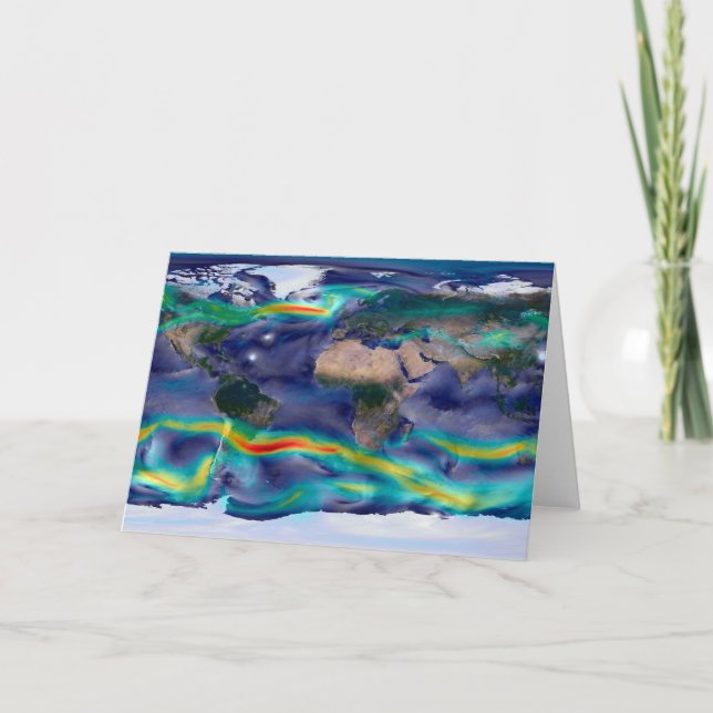 Cartão Visualização De Ventos Globais. (Frente)