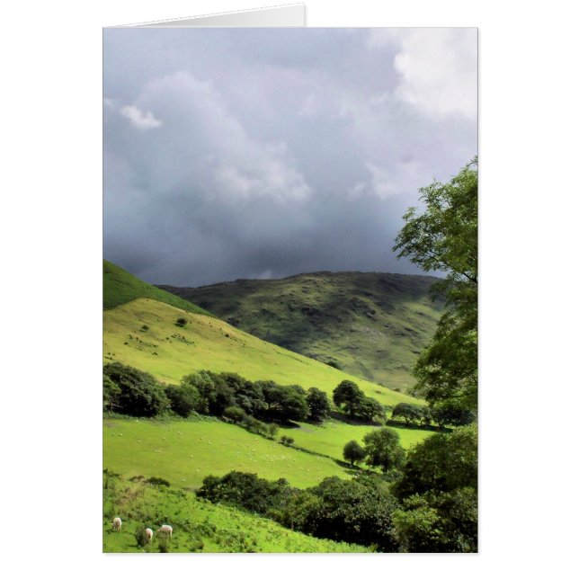 Cartão VISUALIZAÇÕES DA placa WALES (Frente)