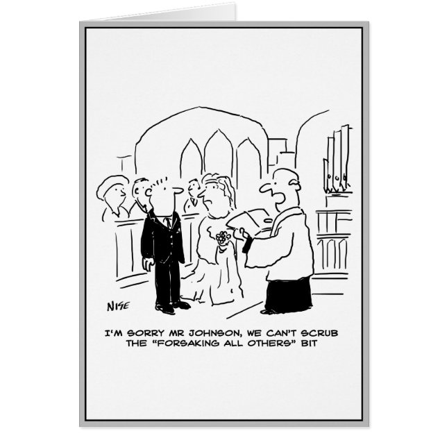 Cartão Vítimas do Serviço da Igreja de Casamento não pode (Frente)