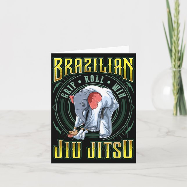 Cartão Vitória no Rolamento de Pegada de Jiu Jitsu - Elef (Frente)