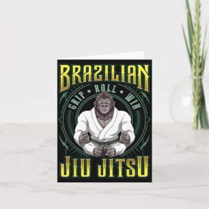 Cartão Vitória no Rolamento de Pegada de Jiu Jitsu - Medi