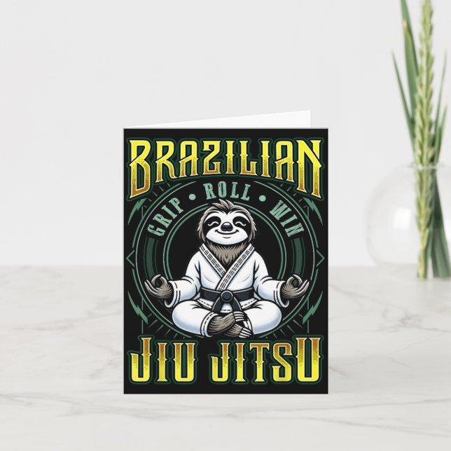 Cartão Vitória no Rolamento de Pegada de Jiu-Jitsu - Medi (Frente)