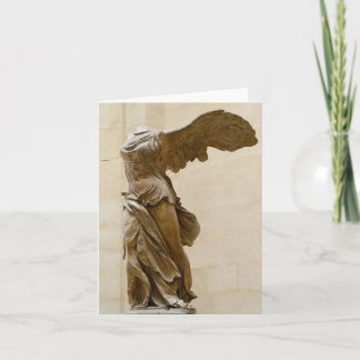 Cartão Vitória voada de Samothrace