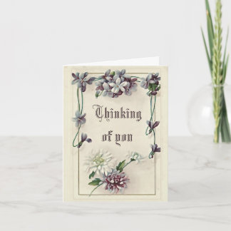 Cartão vitoriano "Pensando em você"