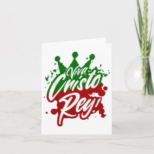 Cartão Viva Cristo Rey Cristeros Guerra Spa Católica Mexi