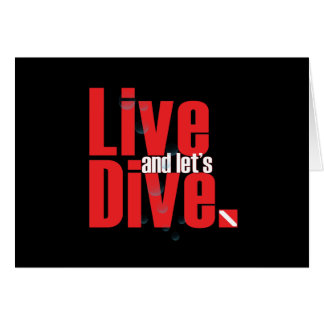 Cartão Viva e deixe o mergulho