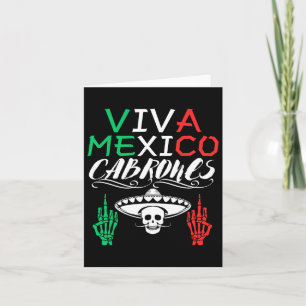 Cartão Viva México Dia da Independência dos Cabrones Band