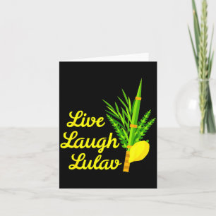 Cartão Viva Ria Lulav Etrog Feliz Sukkot Judaico Sukkah 