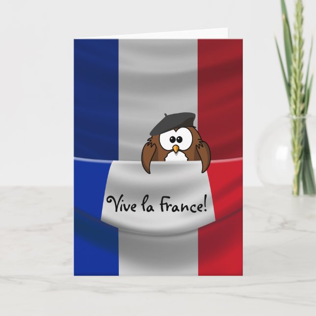 Cartão Vive la France! (Frente)