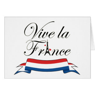Cartão Vive la France Vazio