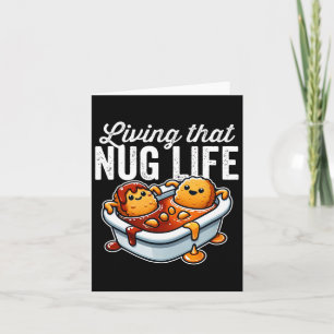 Cartão Vivendo Aquela Nug Life Chicken Nuggets Em Molho D