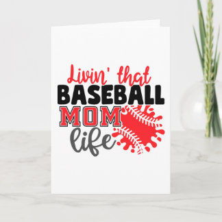 Cartão Vivendo Aquela Vida Da Mãe Do Baseball