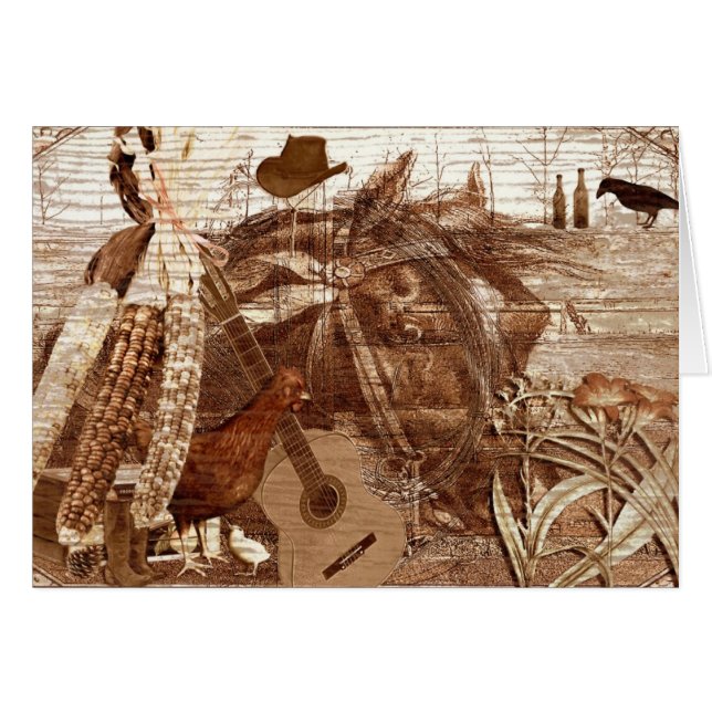 Cartão Vivendo ele país (Frente Horizontal)