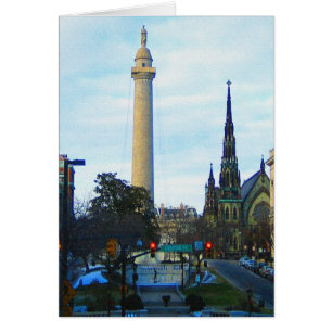 Cartão Vizinhança Histórica do Monumento de Washington