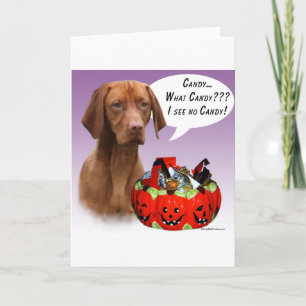 Cartão Vizsla Halloween Candy