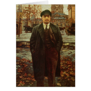 Cartão Vladimir Ilyich Lenin em Smolny, c.1925