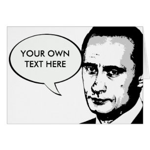 Cartão Vladimir Putin