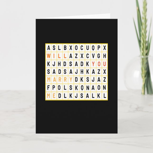 Cartão Você Casa Comigo Casamento (Frente)