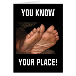 CARTÃO VOCÊ CONHECE SEU LUGAR!