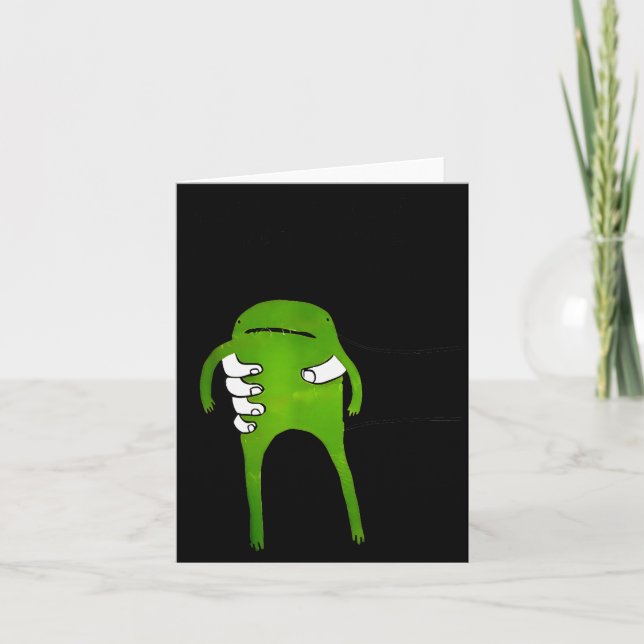 Cartão Você Deve Aceitar O Meme Engraçado Do Sapo  (Frente)