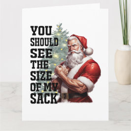 Cartão Você Deveria Ver O Tamanho Do Meu Saco