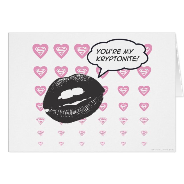 Cartão Você é a minha kryptonita (Frente Horizontal)