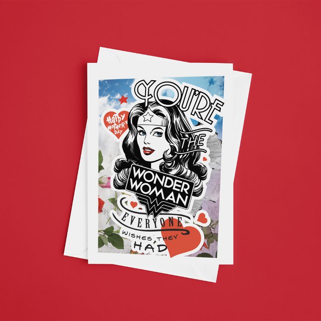 Cartão Você é a Mulher Maravilha que Todo mundo quer que  (Criador carregado)
